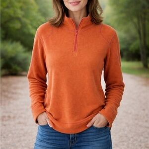 EUC WOMEN’S SMALL TITLE NINE PULLOVER 1/4 ZIP FLEECE TOP